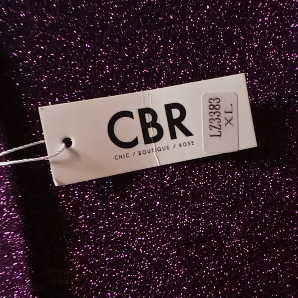 CBR Purple Metallic Dress - Picture 4 of 4